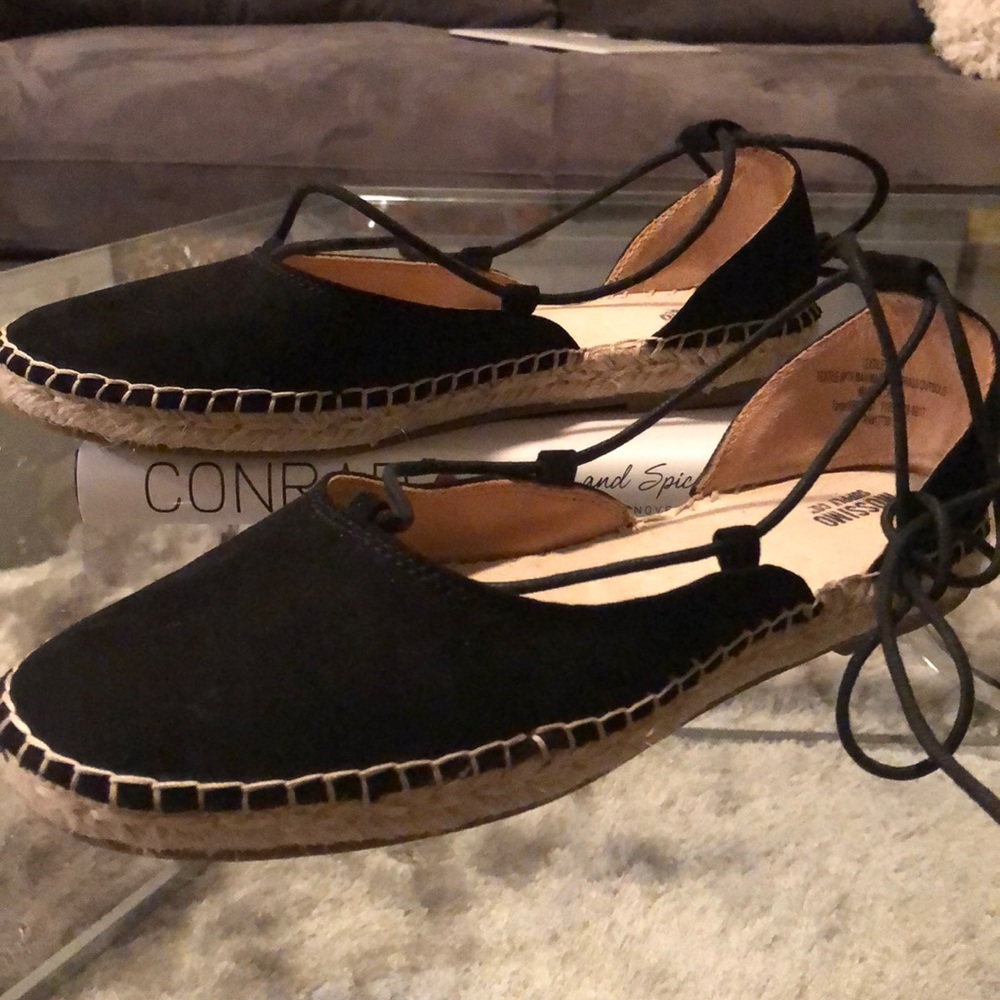 Black espadrilles